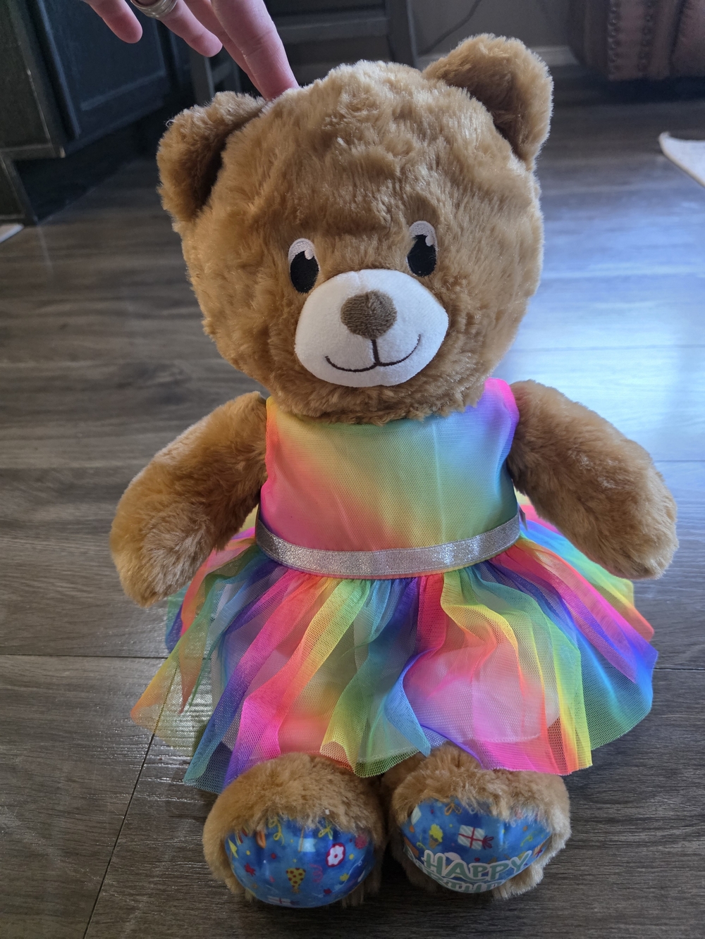 Build-A-Bear Birthday Edition in Rainbow Dress Bear and Dress Set- Kids Toy